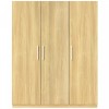 Tủ quần áo gỗ MDF Juno Sofa 3 cánh ngăn kéo trong màu vàng sồi 140 x 55 x 200cm